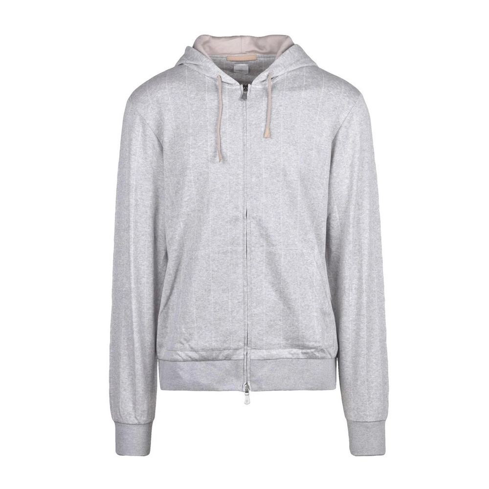 ELEVENTY Zip Sweatshirt Cashmere Silk - Light Grey
